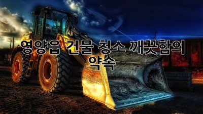 영양읍 건물 청소, 깨끗함의 약속 ✨